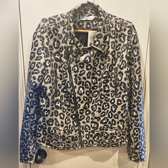 CRAZY TRAIN Leopard Jacket, "Taylor" Faux Leather Jacket - XXL - Picture 5 of 15